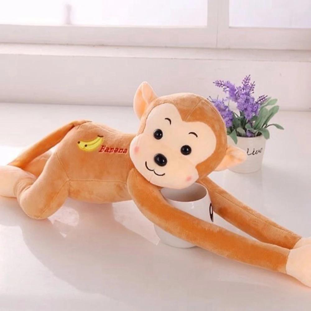 45cm Cute Long Arm Monkey Plush Toy 5 Color Anti-Collision Banana Can Tie Curtains With Monkey Doll Multi-Purpose Decoration
