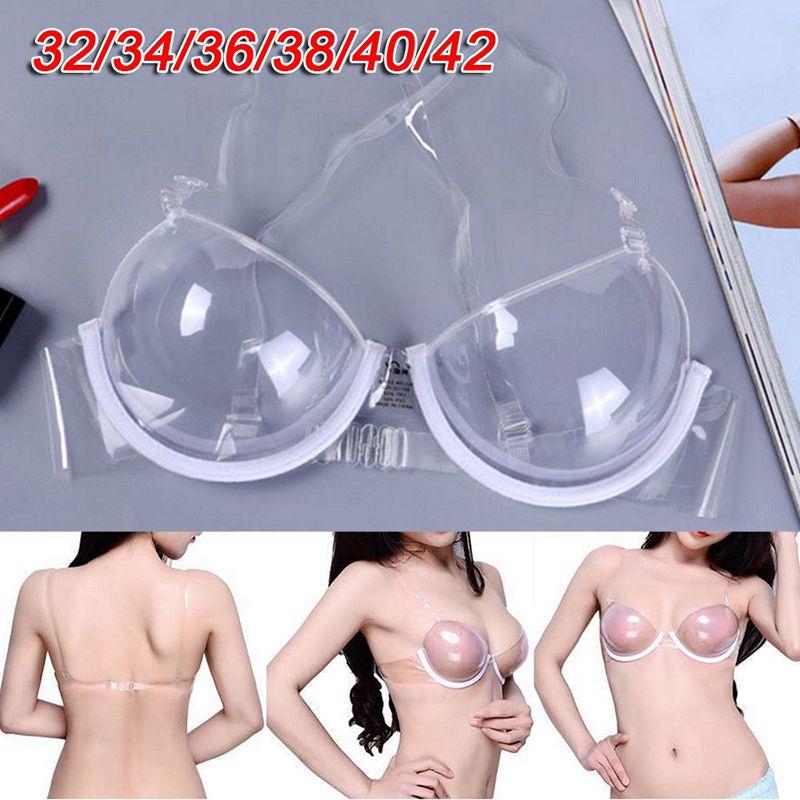 Reggiseni Trasparenti da Donna Lussuosa Biancheria Intima Usa e Getta con Spalline Sexy