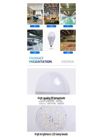 Portable E27 LED Emergency Bulb for Outdoor and Home Use