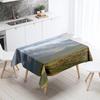 Natural World Scenery Tablecloth Landscape  Anti-Stain Waterproof Rectangular  Kitchen Table Home Decor
