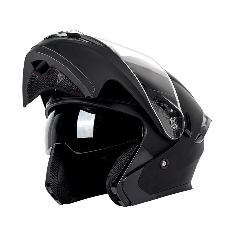 

Motorcycle Helmet Exposed Dual-purpose Locomotive Electric Vehicle Double Lens Full All Seasons Universal Men Women M54 -56 Head circumference