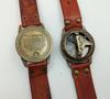 Lot of 50 Pcs Maritime Brass Sundial Compass Wrist Watch Leather Nautical X-Mas