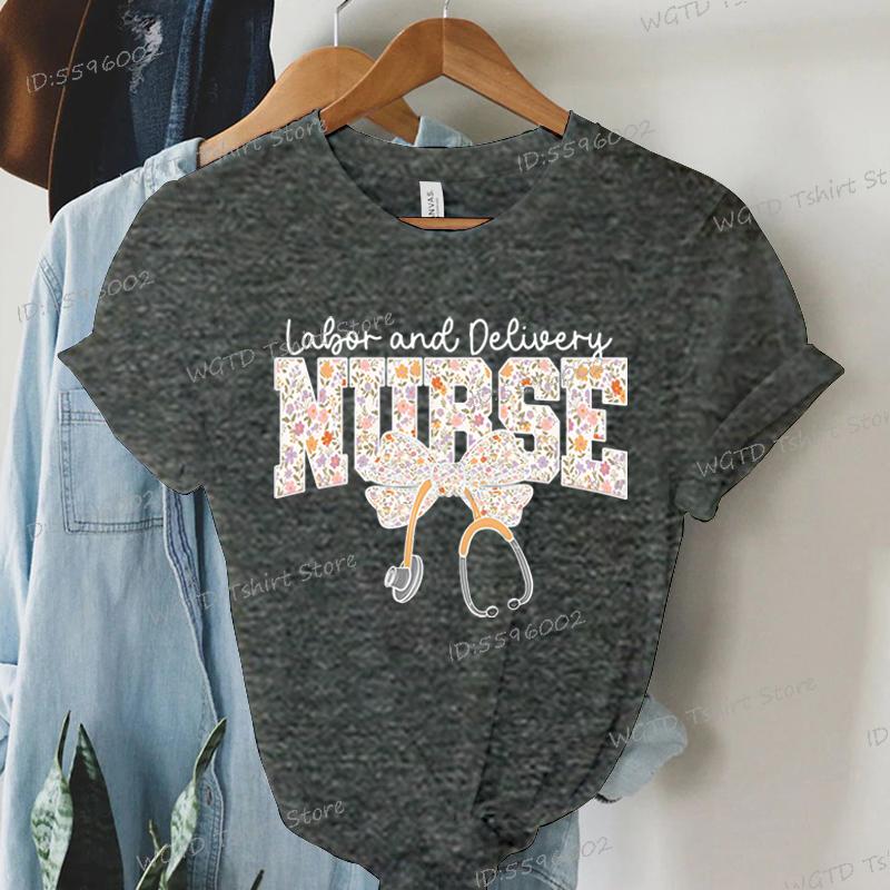 Nurse Labor and Delivery Coquette Shirts Nurse Appreciation Gift Short Sleeve Tee Nursing Life T-shirt Gift for Nurse Tee Shirt