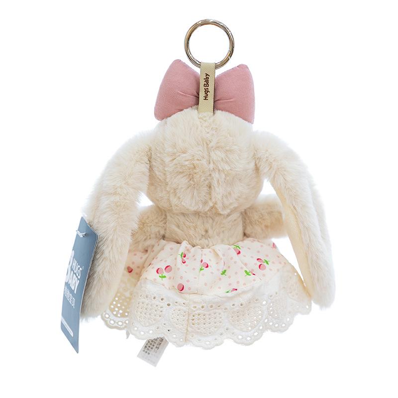 Plaid Skirt Lily Rabbit Doll: Cute Pendant Plush Toy & Girl's Bag Charm