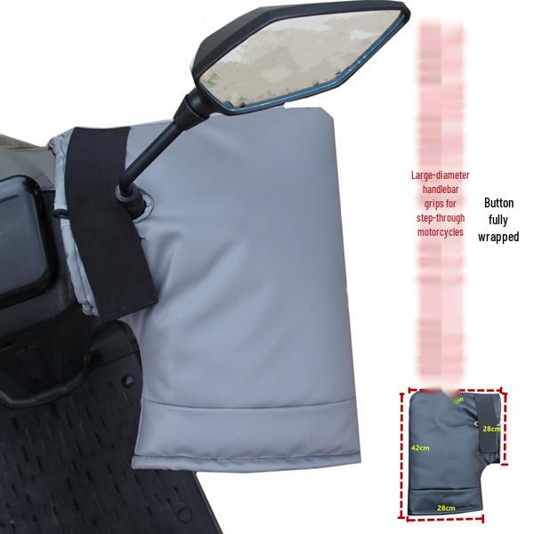 Windproof Plush Winter Cover for Electric Scooters & Motorcycles - Universal, All-Season, Two-Piece