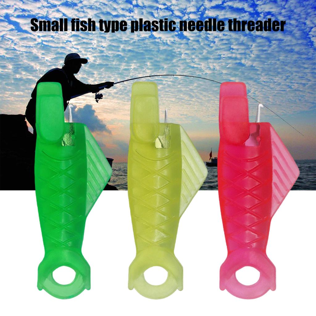 100Pcs Fish Shaped Needle Threader for Hand Stitching Embroidery Sewing Machine, Easy and Quick Needle Threader Tool