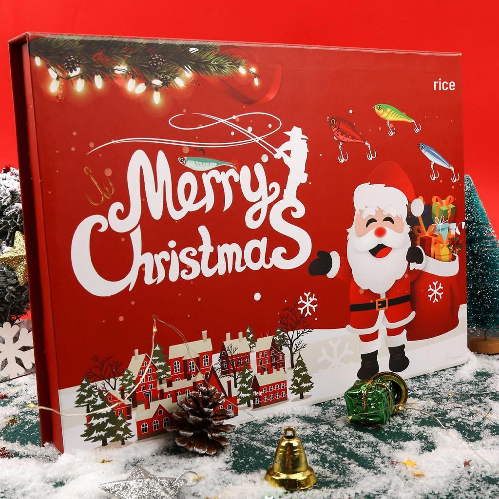 Creative Christmas Fishing Lure Set: Freshwater Trout, Bass & Salmon Hard Baits with Hooks