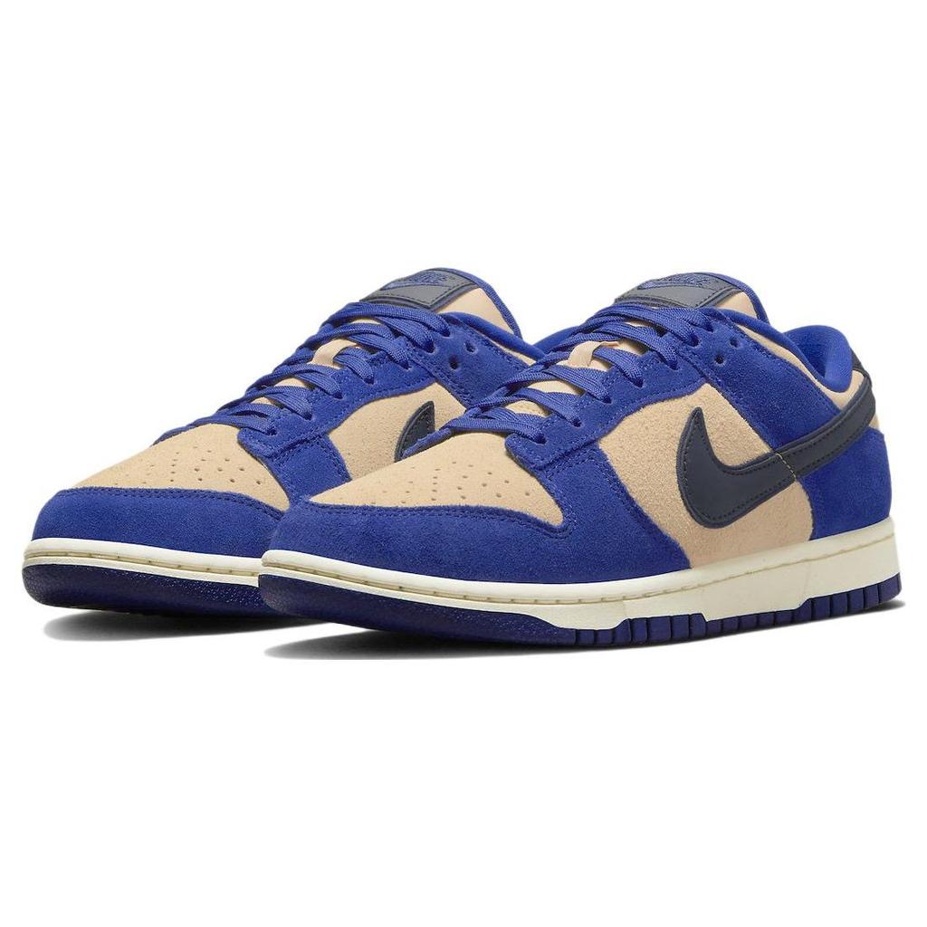 Nike Dunk Low LX ლურჯი ზამშის ქალის სპორტული ფეხსაცმელი ღრმა-როიალ-ლურჯი მუქი-ობსიდიანი DV7411-400