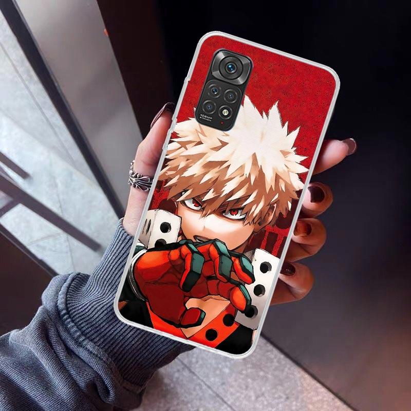 

Bakugou Katsuki MHA My Hero Phone Case For Xiaomi Redmi Note 10 11 12 13 14 15 Pro Plus 11S 12S 14S 11T 11E 10S Soft TPU Back Co Redmi Note 10 Pro 4G