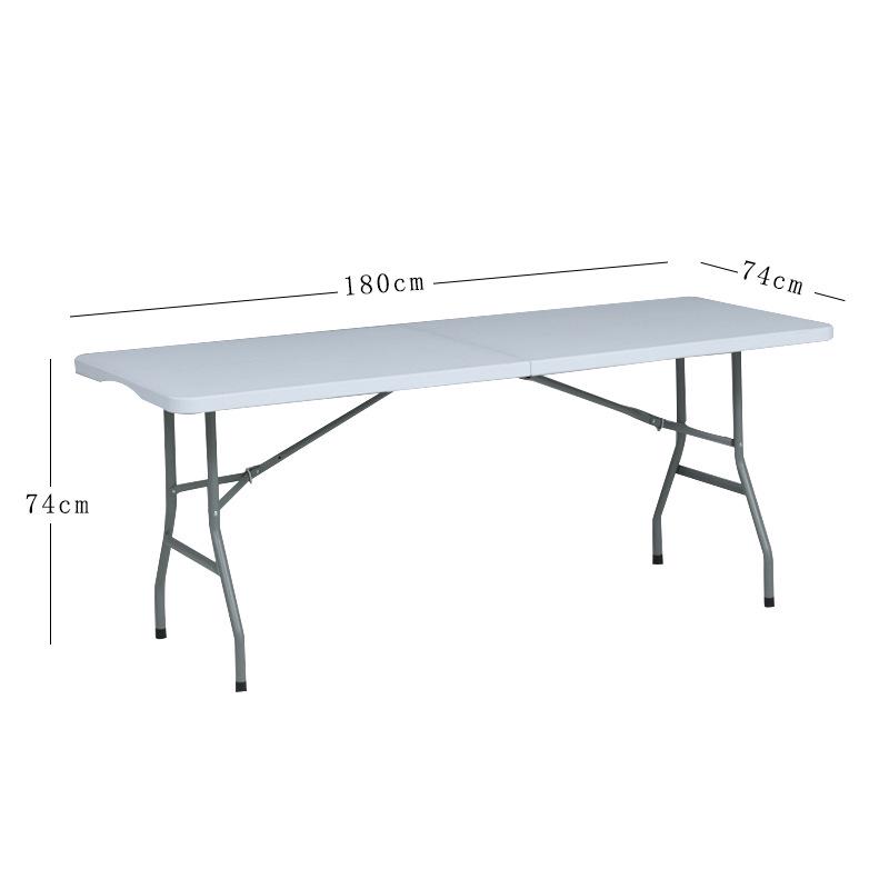 Portable HDPE Folding Outdoor Table with Chairs – Rectangular for Dining, Study, or Exhibitions