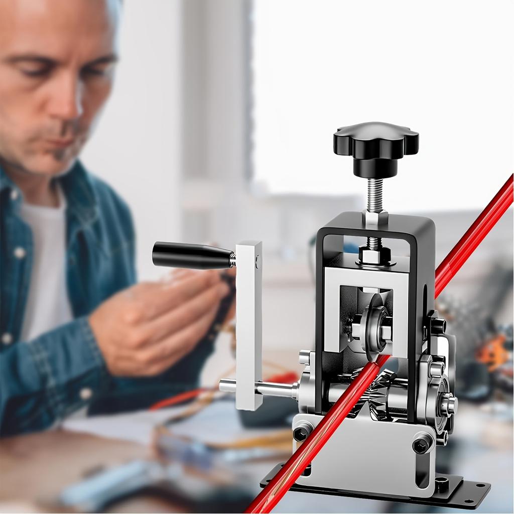 Unealtă manuală dezizolatoare de sârmă acționată de bormașină pentru cupru, diametru 0,06-1 inci - Design cu manivelă manuală cu fălci și șuruburi reglabile pentru reciclarea ușoară a fierului vechi