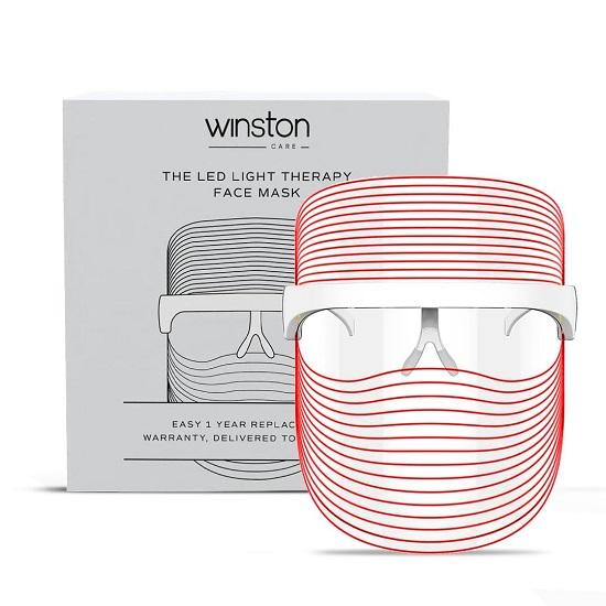 Rechargeable Led Face Mask For Men And Women 60 Min Runtime 3-In-1 Led Light Therapy For Glowing Skin,Anti-Ageing,Acne,Skin