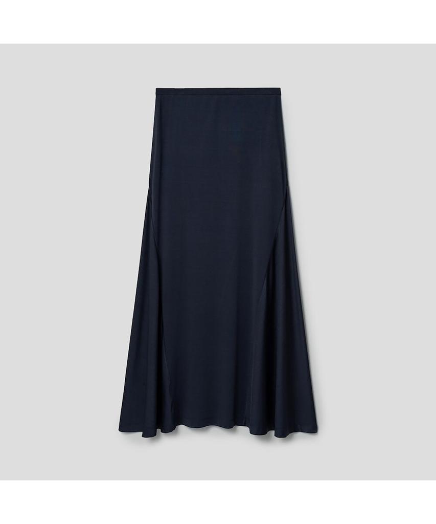 Anggae Gabrielle Aline Long Skirt Navy