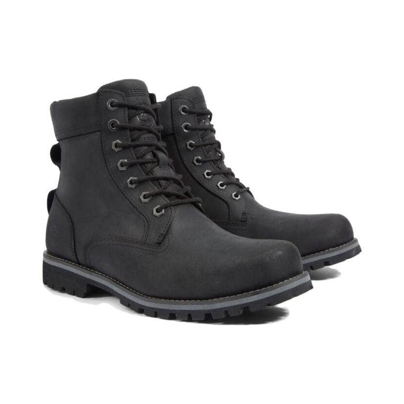 Timberland Durable Height Increasing Simple Comfortable Short Boots Outdoor Shoes Men boots Black A2KTV015