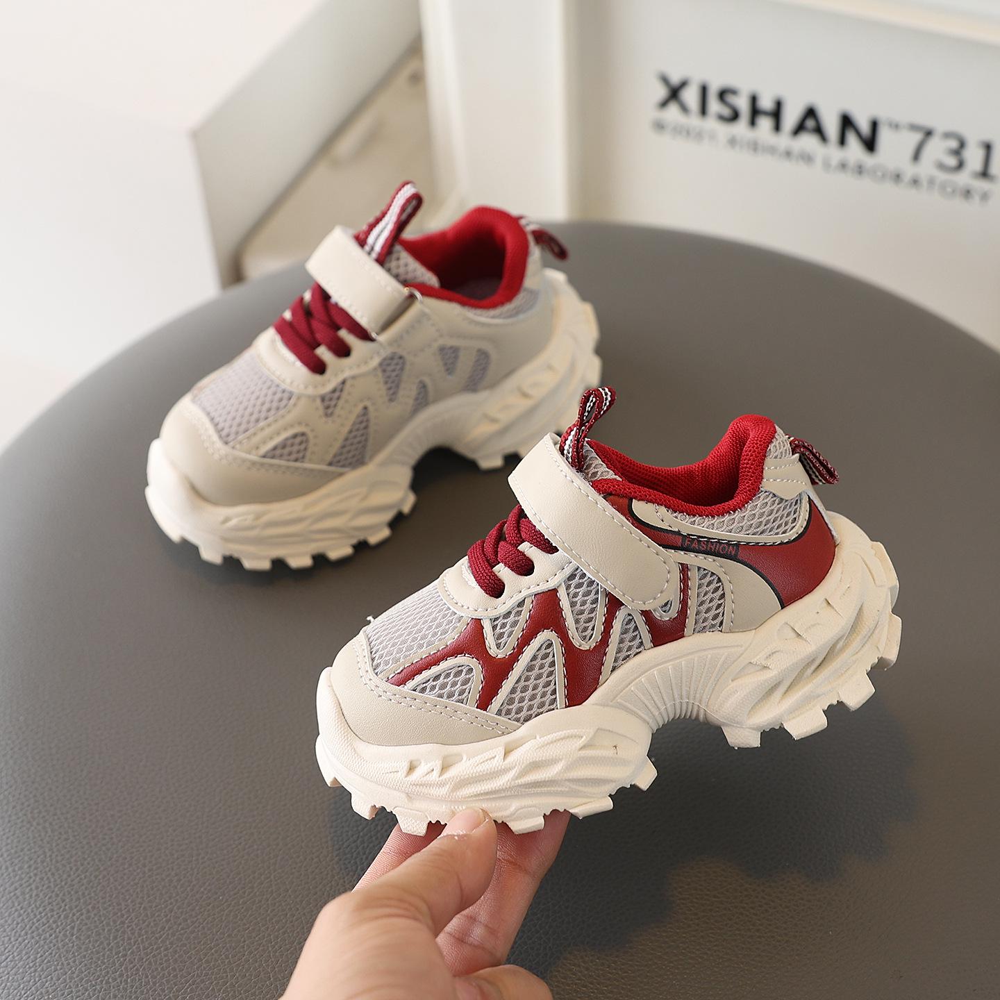 

Kids 2026 Spring & Autumn Sneakers: New Casual Mesh Sports Shoes for Girls & Boys with Thick Soles Pack of 5, Sizes 21-25