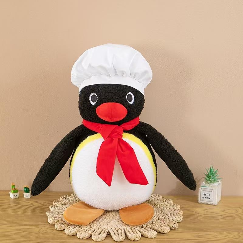 Chef Penguin Family Plush Toys Cute Penguin Doll Dolls Giving Children Men and Women