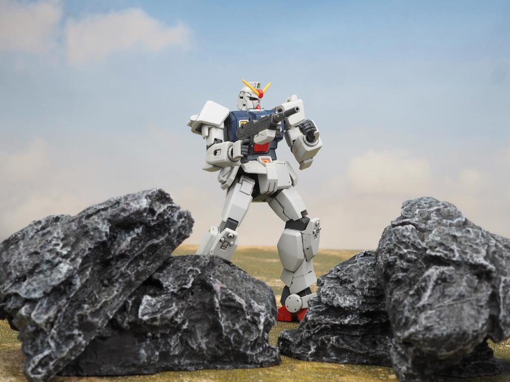 In drei 8 x 9 x cm Mittelmaß Felsgebirgs-Set figma Gunpla Arts Diorama Diorama-Platte Modell Felsgebirge aus 6 kleinen [Gute Richtungen] 3.5 (einstellen
