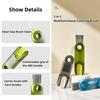 3 In 1 Bottle Gap Cleaner Brush Multifunctional Cup Cleaning Brushes Water Bottles Clean Tool Mini Silicone U-shaped Brush