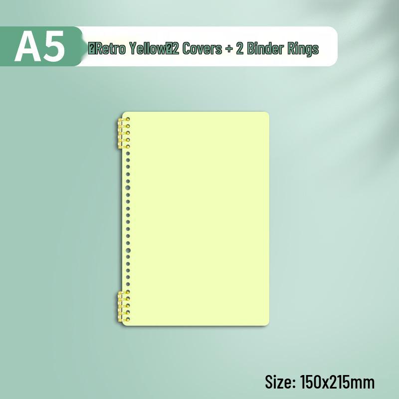 

A4 Loose-leaf Binder Cover with Plastic Ring Strips and Buckle
