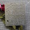 Rectangular Frame Numeric Symbols Frame Metal Silvery Stencil Embossing Cutting Dies For Diy Scrapbooking Paper Album Cards Making