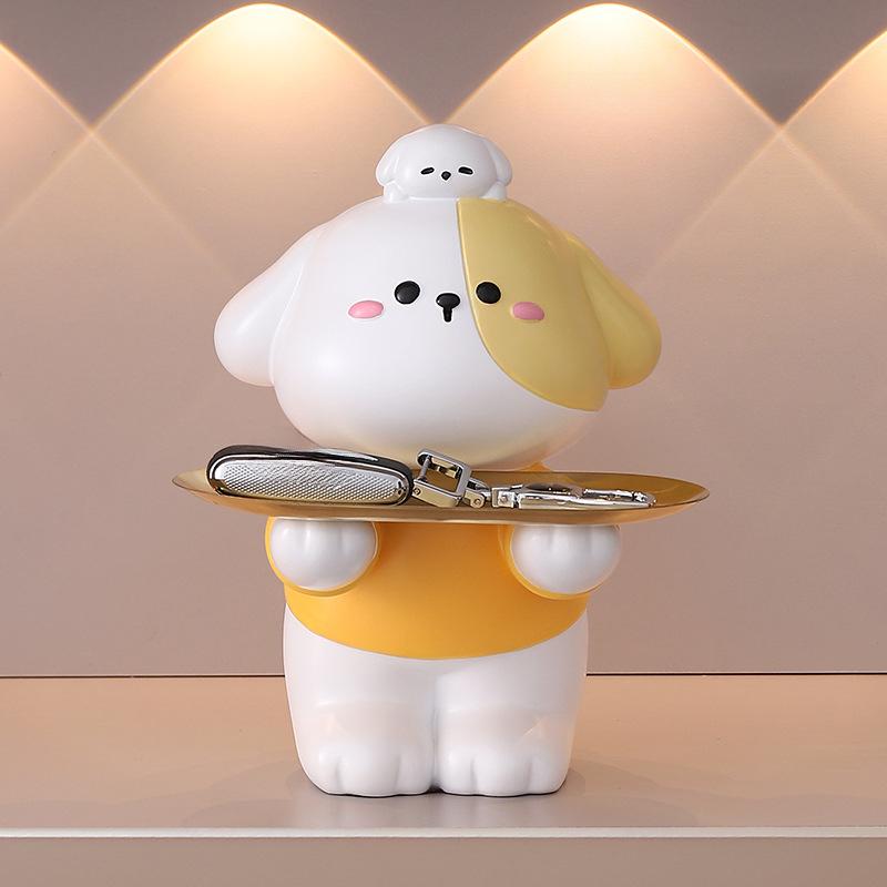 

Креативный мультяшный милый щенок украшение для гостиной настольный вход для хранения ключей элитные украшения подарки