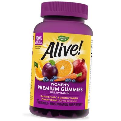 Multivitamines à mâcher pour femmes, Alive! Vitamines gélifiées pour femmes, 75 comprimés (36344074)