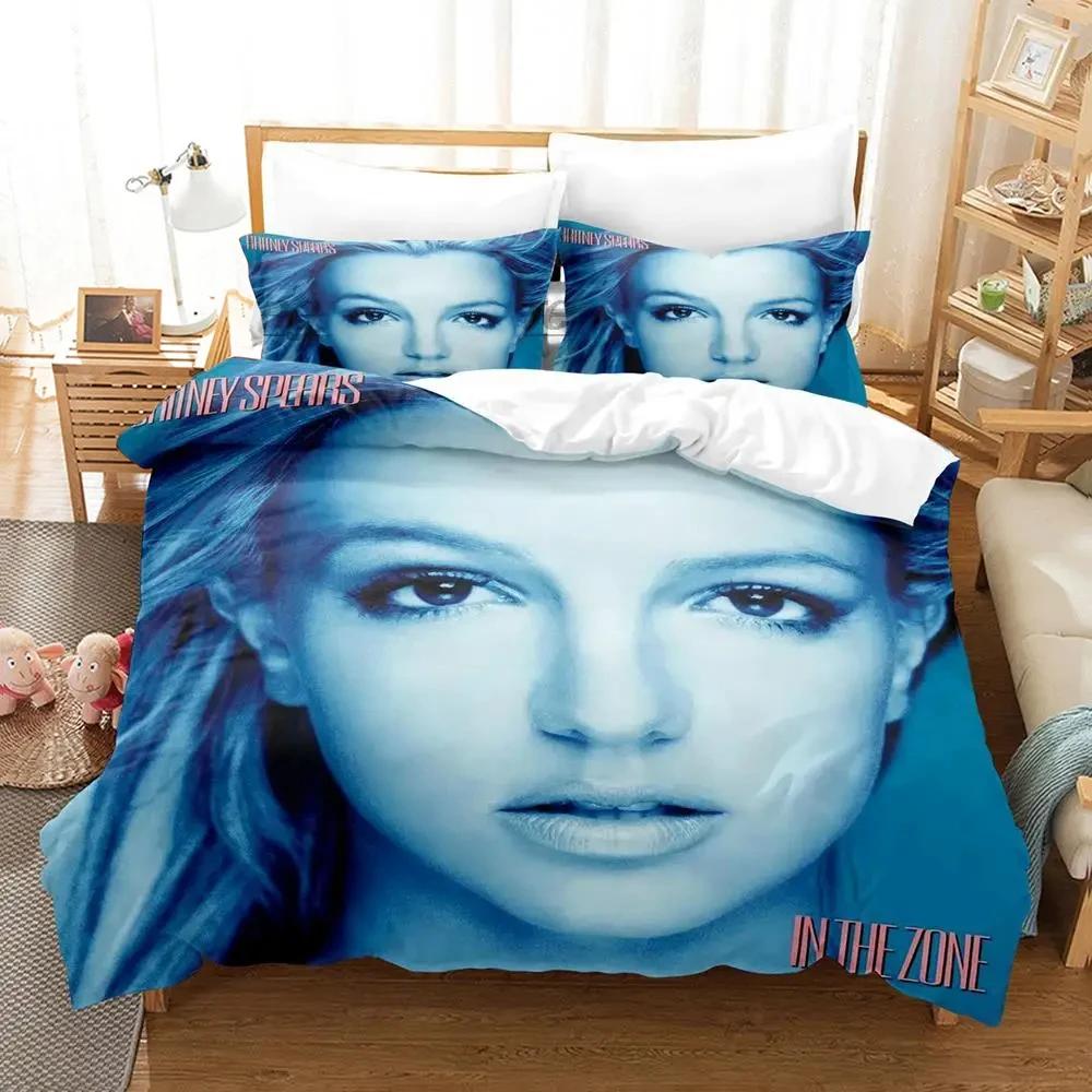 

Britney Single Twin Full Queen King Size Bed Cover 3D Bedding Set for Boys Bedroom Duvet Cover Bed Set Quilt Cover Pillowca EU single(135x200cm)
