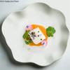 White Irregular Ceramic Dinner Plate Western Steak Plate Dim Sum Plates Tableware Fruit Salad Bowl Sushi Dish Pasta Plates Tray