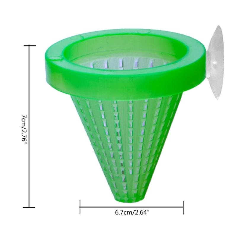 Fischfütterungsbecher Rote Wurm Fütterung Aquarium Futterkegel-Becher mit Saugnapf Aquarium Fütterungsbecher Fütterungsbecher