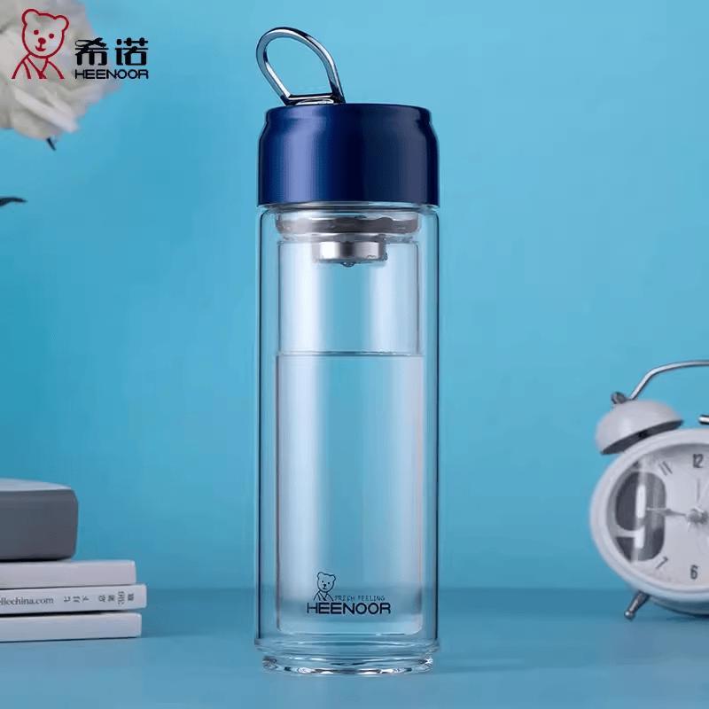 HEENOOR XN6775 Double-Layer Portable Glass Cup
