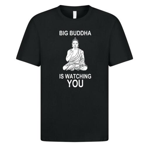 

Big Buddha Is Watching You T Shirt Buddhism Brother 1984 Asia Thailand Laos G114 3XL