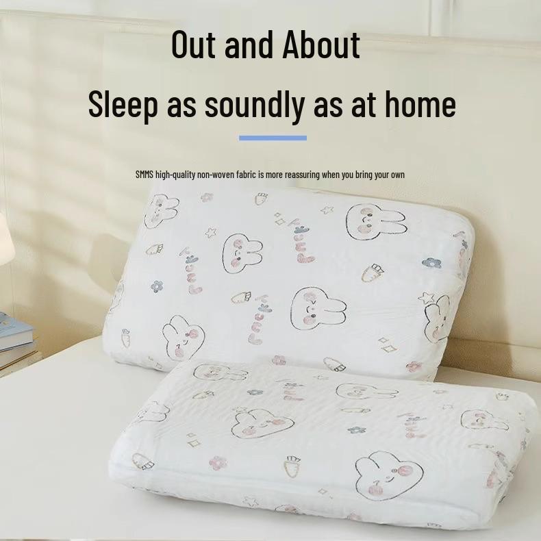 Tragbarer Einweg-Reisekissenbezug – 20er-Pack, Schmutzabweisende Abdeckung für Hotelbett