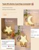 Star & Moon Night Light: USB Rechargeable Touch Lamp with Infinite Dimming and Three Colors for Bedroom