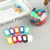 20Pcs Plastic Keychain Key Tags With Ring Label Number Name Baggage Luggage Office Stationery ID Label Name Tags With Split Ring