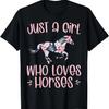 Plan For The Day Coffee Horse Wine Funny Equestrian Women T-Shirt