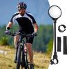 Bicycle Mirror Bike Handlebar Rearview Mirror Rotatable and Adjustable Wide Angle Rear View Shockproof Convex Mirror Universal