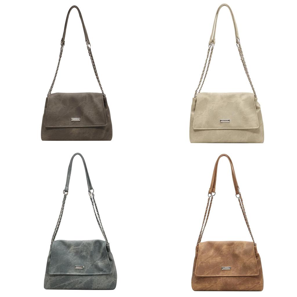 Crossbody Chain Strap Large Purse With Soft Pu Material Ideal For Casual Outings