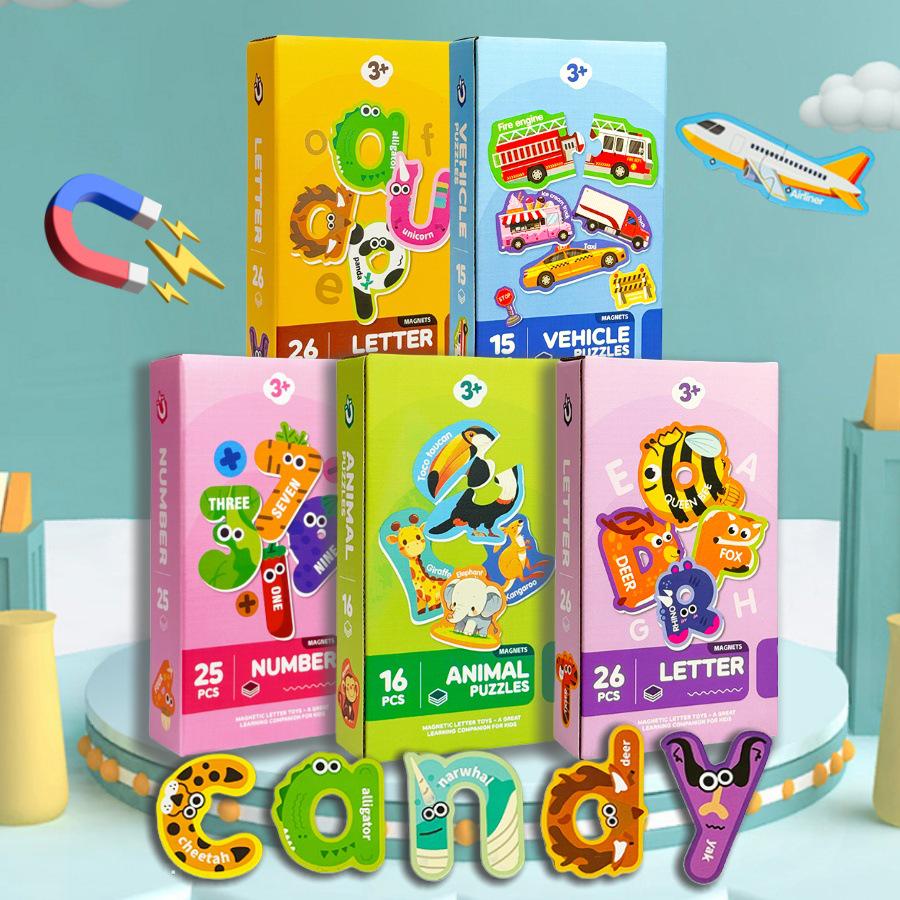 

Children s Alphabet & Number Magnetic Animal Puzzle for Kindergarten