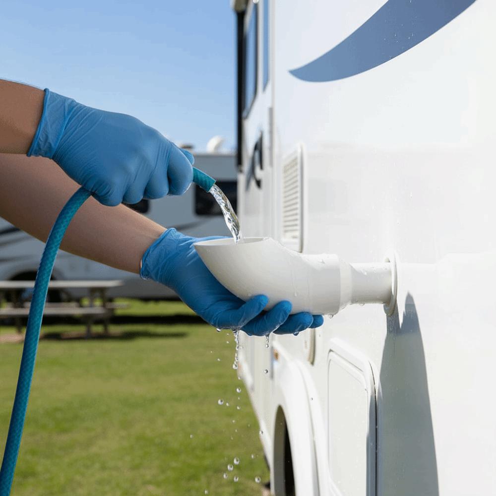 Wide Mouth RV Water Filling Funnel 3D Printed Faucet Adapter Water Inlet Funnel Outdoor