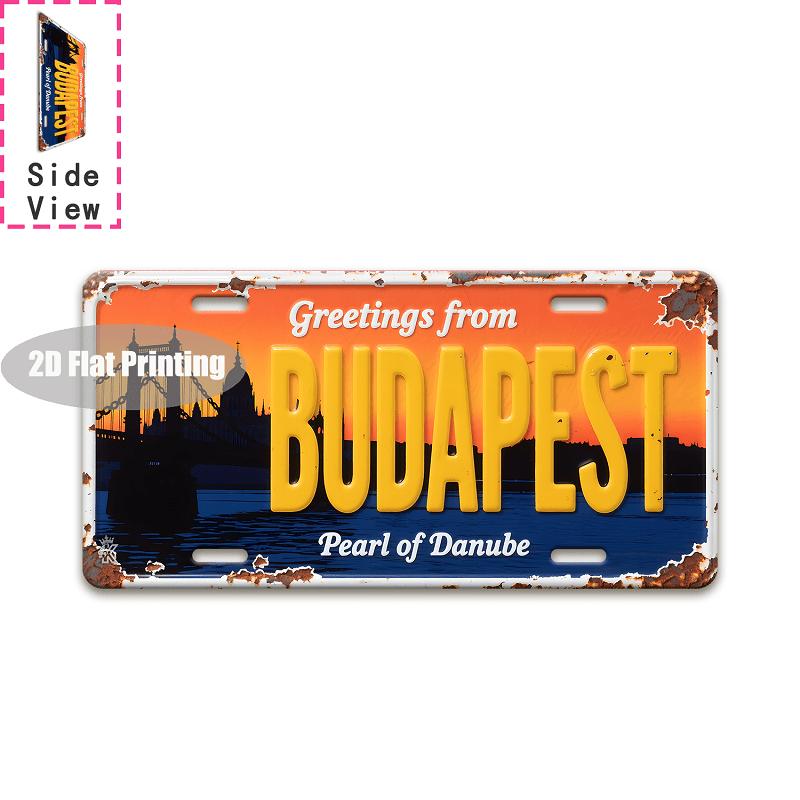 Tin Sign Vintage Durable Metal Plaque Wall Decor Home Office Bar Man Cave Dining Room City Coordinate Birth Year License Pl