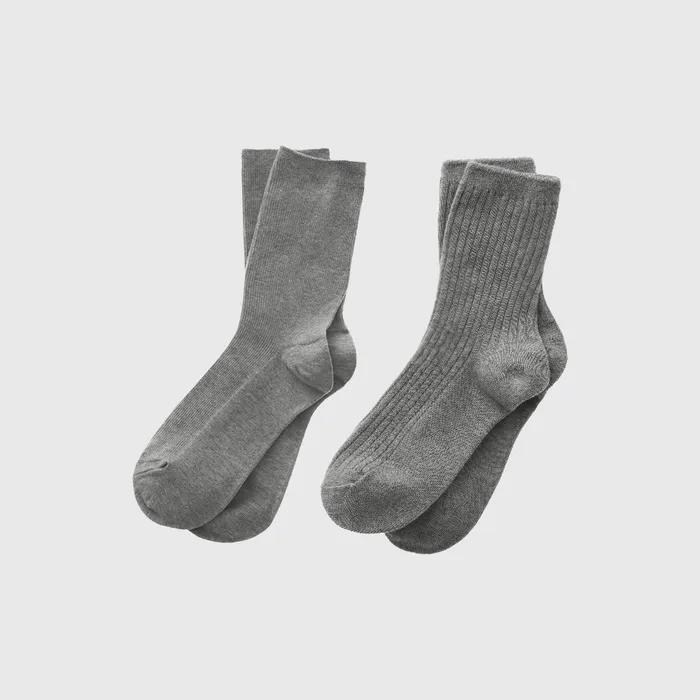 Lana Crew Socks 2-Set / LANA CREW SOCKS 2SET_3colors