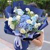 Solid Color Korean-Style Floral Bouquet Wrapping Paper for Fresh Flowers and Gift Baskets