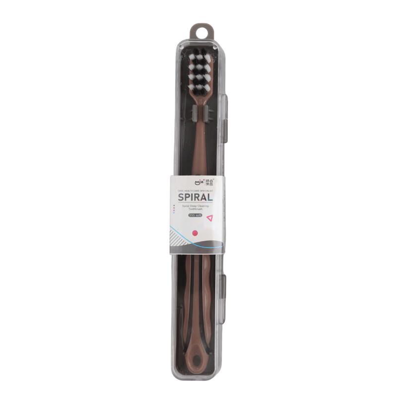 Haochi Liangpin Adult Medium-Hard Bristle Toothbrush Travel 5-Pack
