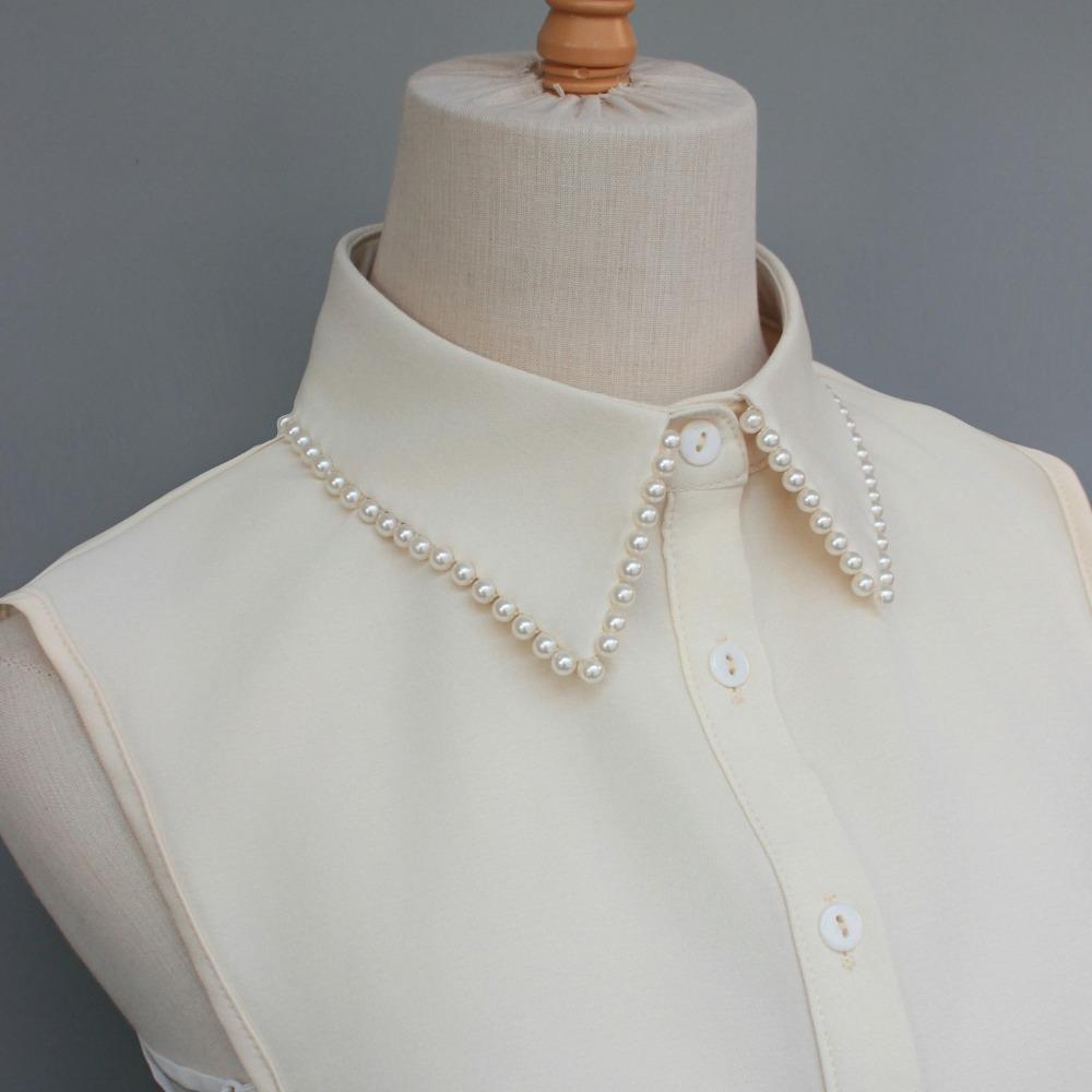 Handmade Beaded Detachable Collar Detachable Faux Collar Accessory Suits Blazers Evening Wear