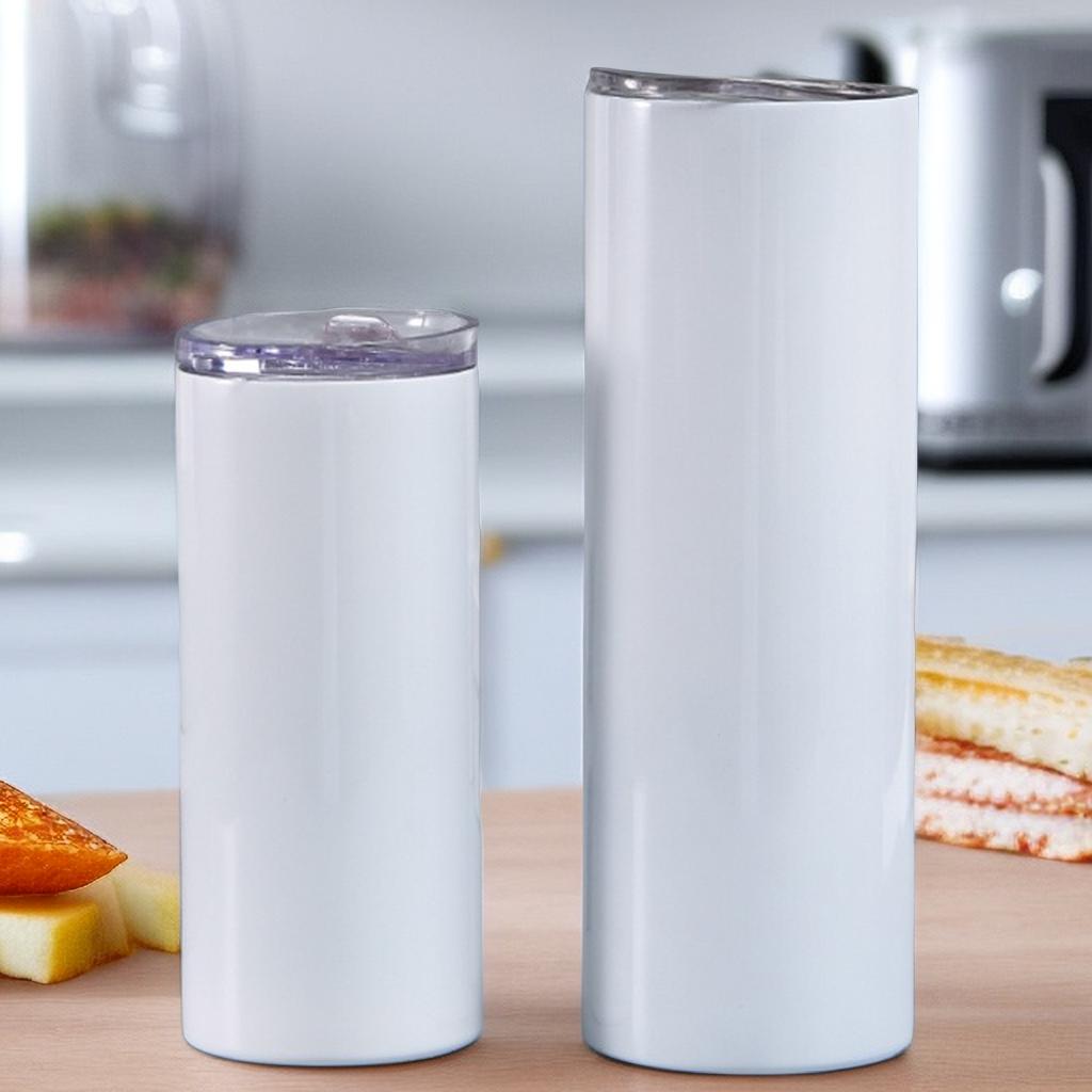 Tumbler Cups Stainless Steel Insulated Drinking Water Vacuum Cup Customizable 20oz Sublimation Tumbler with Straw Straight 20oz(566.99g)