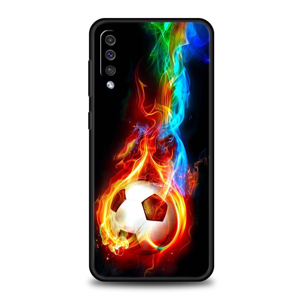 Football Passion Soccer Ball Phone Case For Samsung A54 A52 A24 A14 A50 A70 A40 A20S A20E A02S A12 A22 A34 A42 A32 5G A04s Cover