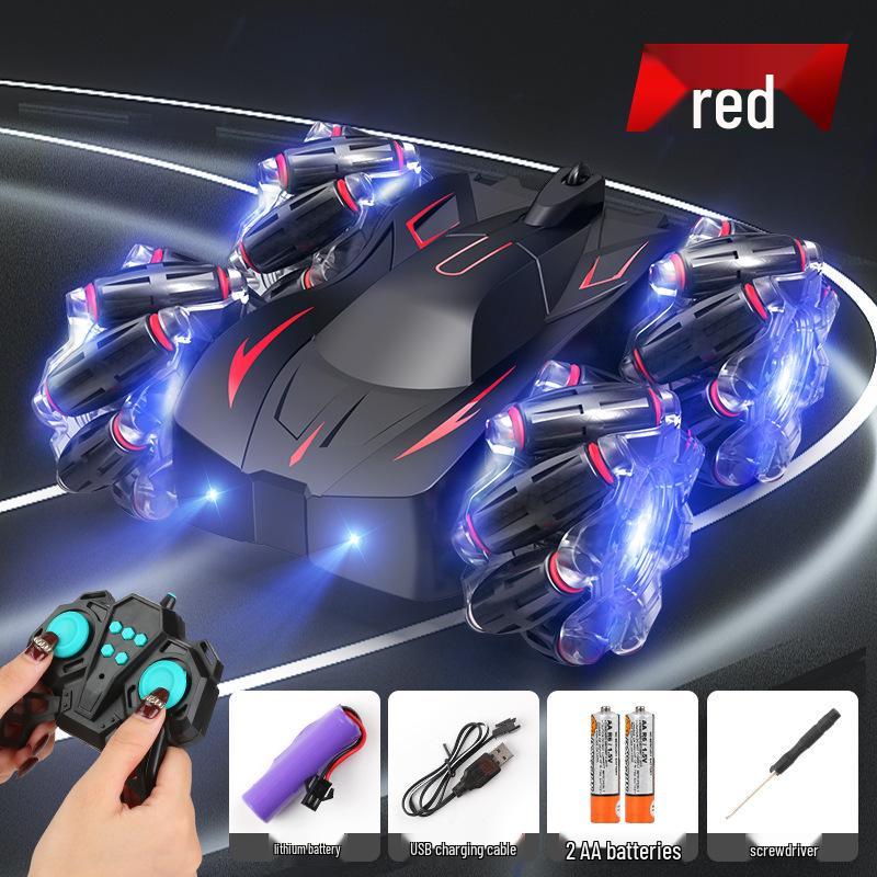 2.4G Remote Control Double-Sided Stunt Car: Flip, Drift, Four-Wheel Drive Tumbling Toy for Kids