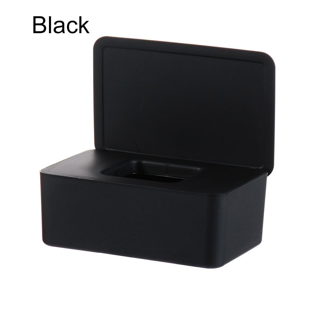 

Dust-proof Holder Container Napkin Storage Home Tissue Baby Wipes Wet Tissue Box Paper Case чорний