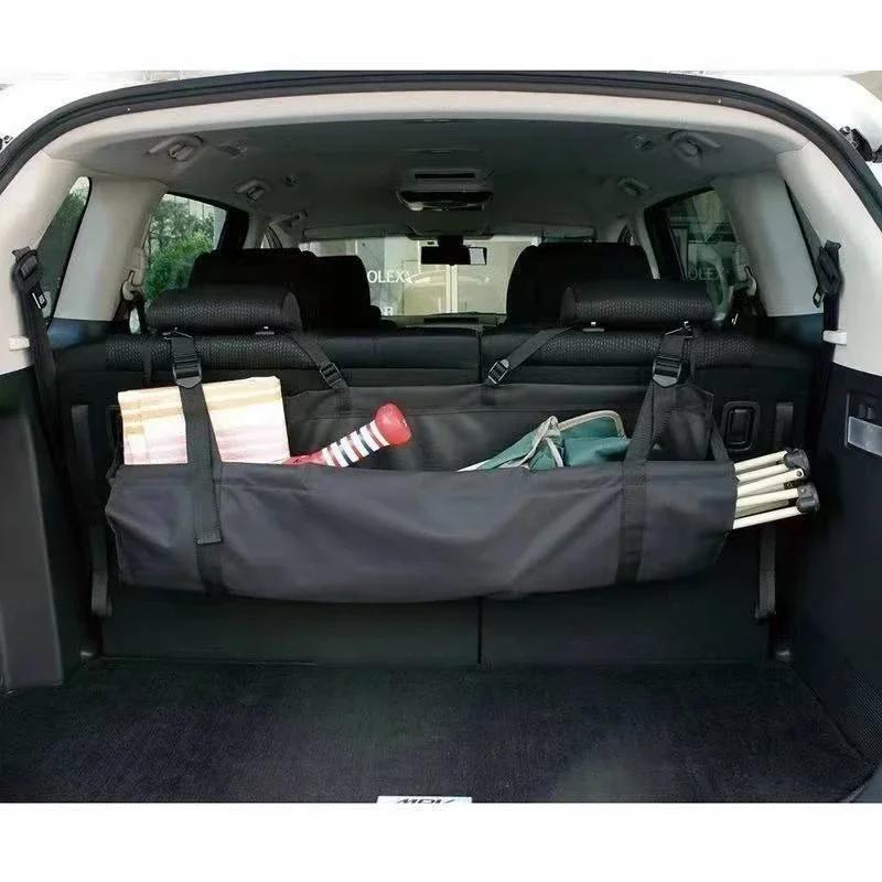 Organizer μπαγκαζιέρα αυτοκινήτου Ρυθμιζόμενη τσάντα αποθήκευσης πίσω καθίσματος Δίχτυ υψηλής χωρητικότητας πολλαπλών χρήσεων Oxford Automobile Seat Organizers Universal
