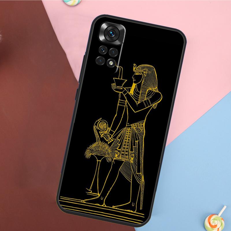 Egypt Nefertiti Anubis Ankh Cover For Xiaomi Redmi Note 13 Pro 14 12 11 9 10 9S 10S 11S 12S Redmi 10C 12C 13C 14C Case